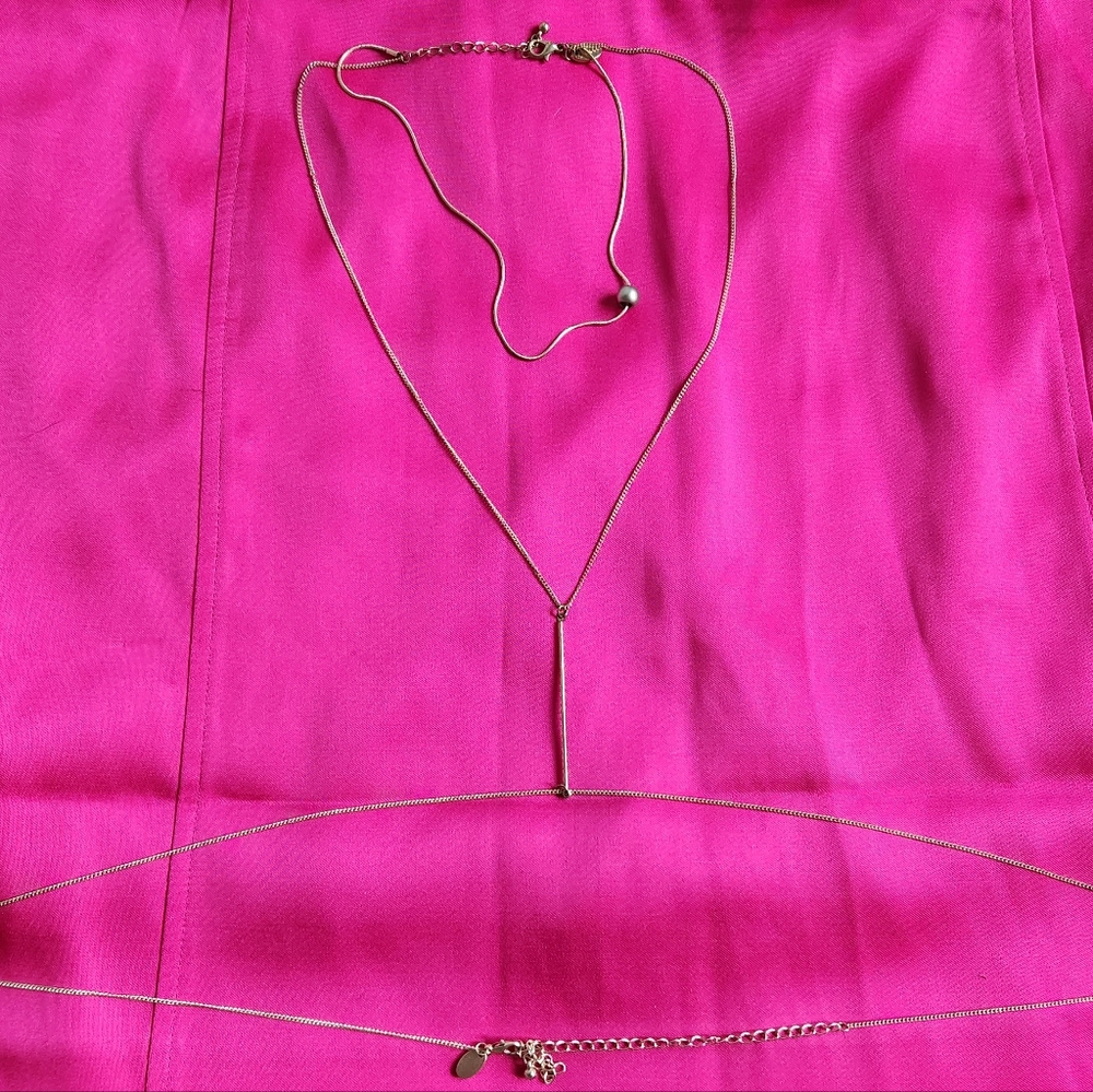 Body Necklace, gold toned